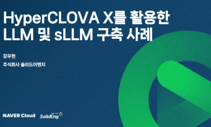 솔리드이엔지의 HyperCLOVA X를 활용한 LLM 및 sLLM 구축 사례